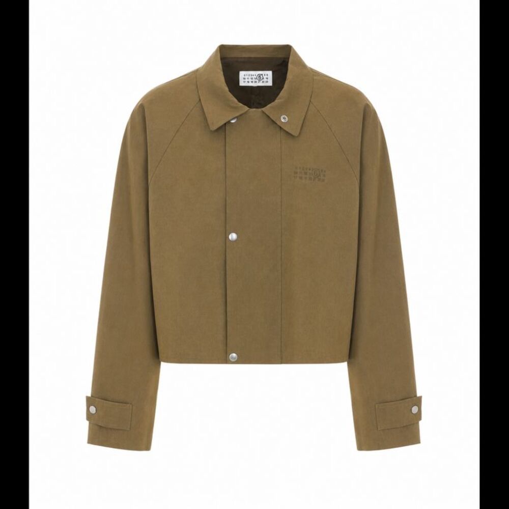 Mm6 Maison Margiela Women Embroidered Numeric Logo Jacket